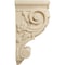 Ekena Millwork 6 1/4"W x 7 5/8"D x 14 1/8"H Large Floral Corbel, Rubberwood COR06X07X14FLRW - alternate 2